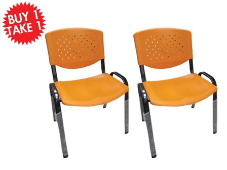Multi-Purpose Chair CF-304PL Orange Buy One Take One 