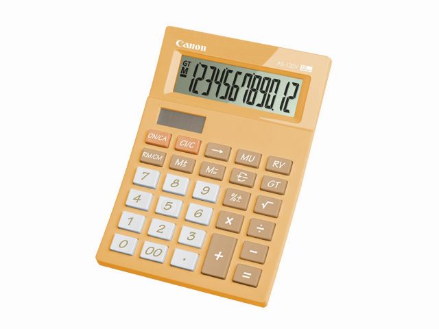 Canon Calculator AS-120V Orange 12 Digit