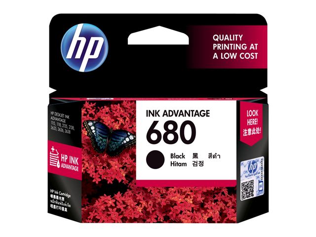  HP 680 Ink Cartridge F6V27AA Black