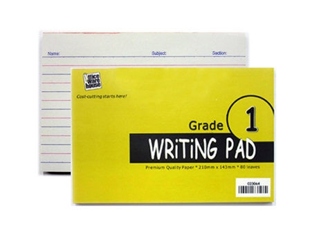 Office Warehouse Grade 1 Writing Pad 80Lvs 2pads/pack