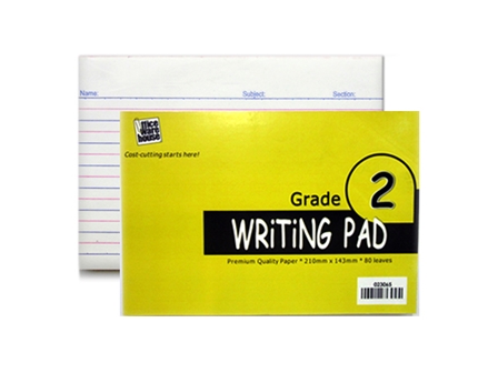 Office Warehouse Grade 2 Writing Pad 80Lvs 2pads/pack