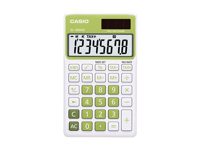Green casio deals calculator