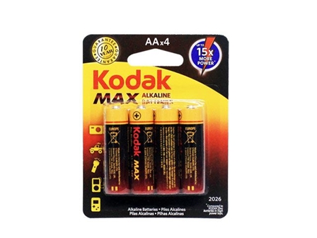 Kodak Max Alkaline Battery AA 4s