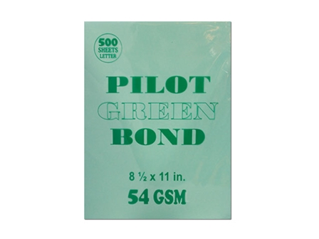 Pilot Colored Bond Paper Letter Green 54gsm 500s