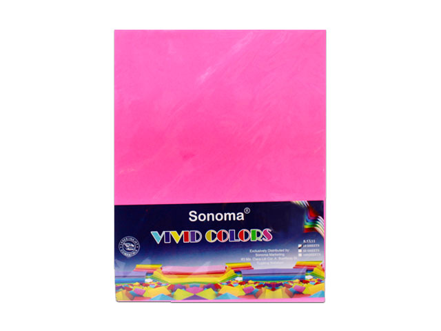 Sonoma Vivid Colors Colored Paper 10s Letter N.Pink