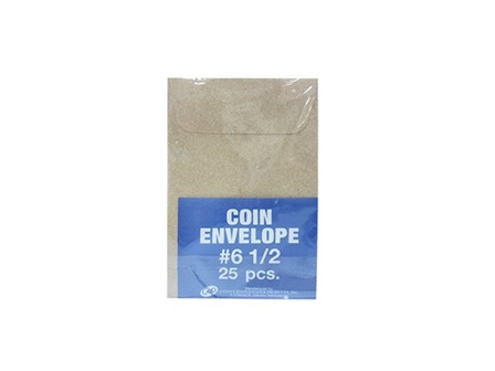 Conso Coin Envelope #6 1/2 Kraft 4x6