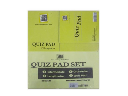 Office Warehouse Quiz Pad Set  
