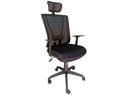 Executive Chair 88789A Mesh with Head Rest Black