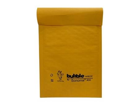 Sonoma Bubble Mailer #00 Golden Kraft 5x9