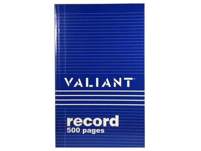 Valiant Record Book Junior 500p Blu Office Warehouse Inc Valiant Record Book Junior 500p Blu Office Warehouse Inc
