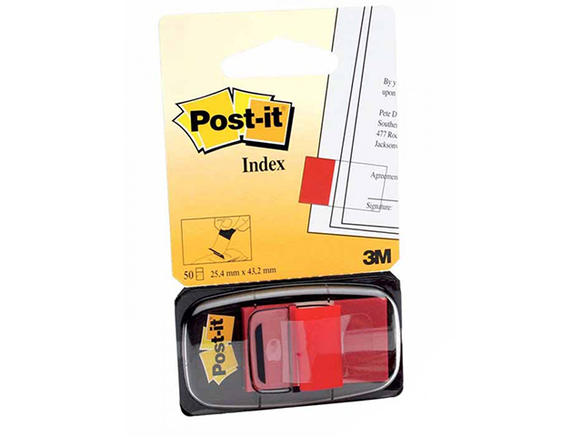 3M POST-IT FLAG 680-1 50FLAGS RED