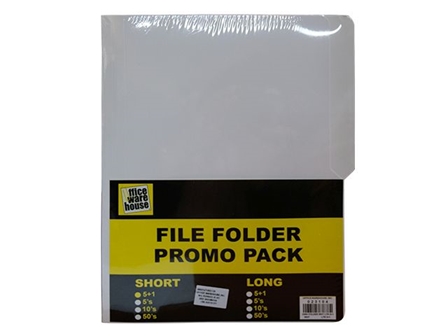 Office Warehouse Folder White Letter 5+1