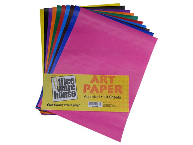 Office Warehouse Art Paper Asstd 10s