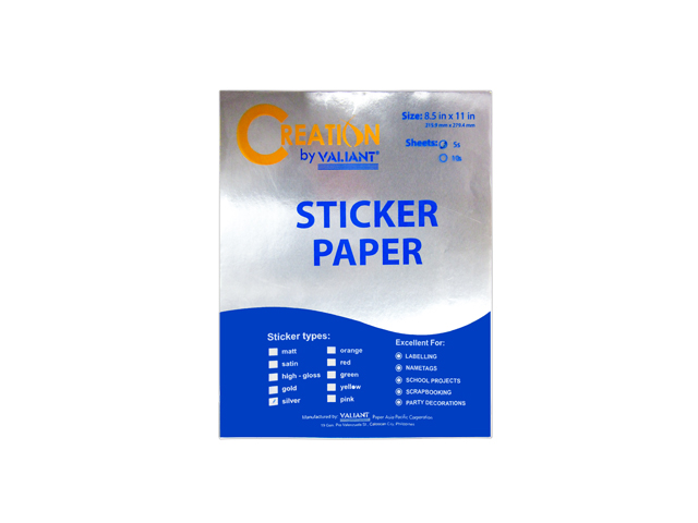 Creation Sticker Paper Silver 5s