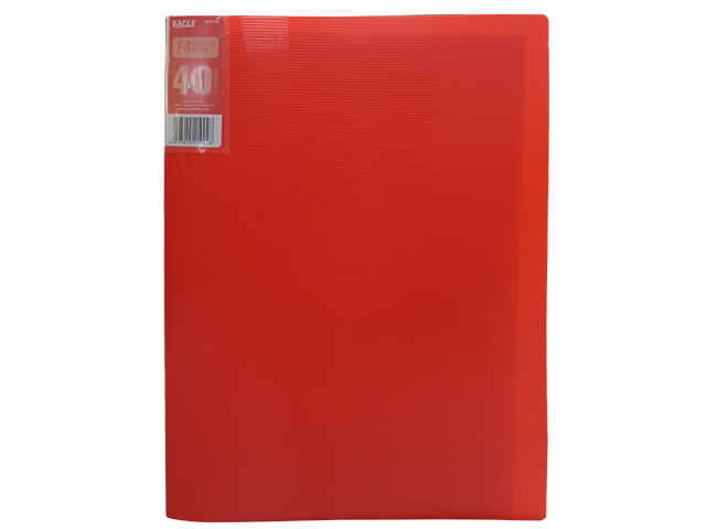 Eagle Clearbook 40PKT 9004FK F4 Red