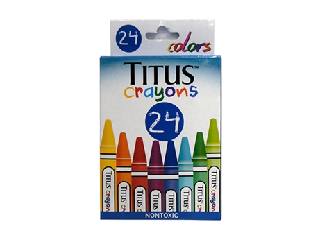 Titus Crayons 24 Colors