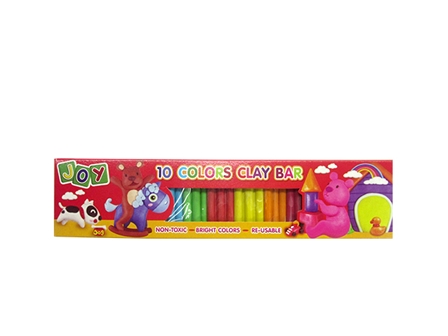 Joy 10 Colors Clay Bar SCL6010 Assorted 10s