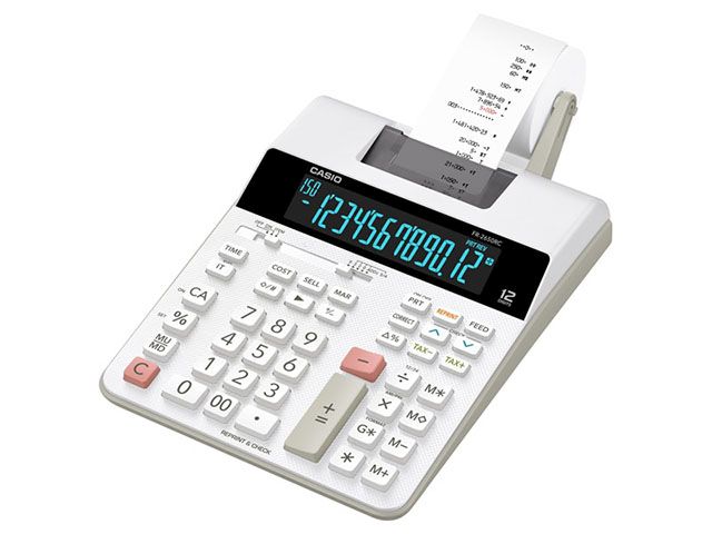 casio printing calculator fr 2650rc office calculator