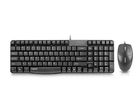 Rapoo X120 Pro Wired Optical Mouse & Keyboard Combo