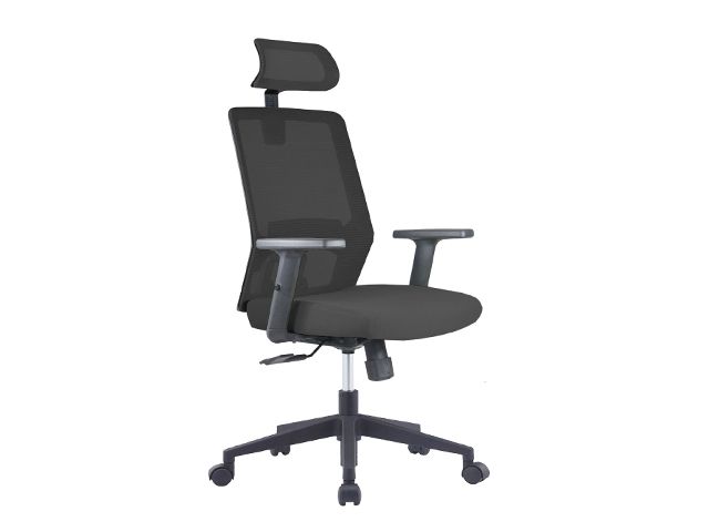 Executive Chair T820N3E Mesh with Head Rest Black Office