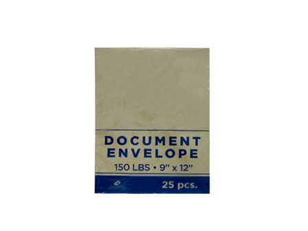 Conso Document Envelope 150lbs Letter 25s