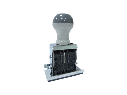 UK Office Paid Dater Stamp Gray