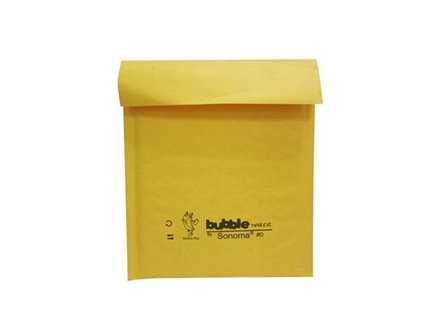 Sonoma Bubble Mailer #0 Golden Kraft 6x10