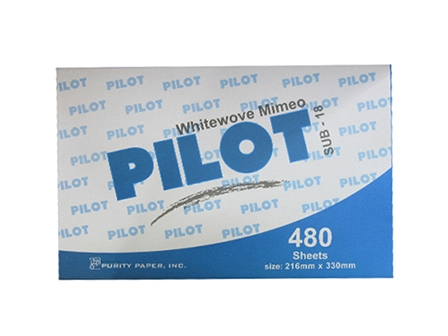 Pilot Mimeo Paper WhiteWove Sub-18 Legal 480s