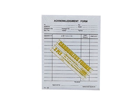 NonBrand Acknowledgement Form Cbl 3X50s