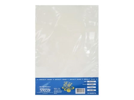 Veco Vellum Board Paper White 220gsm Letter 10s