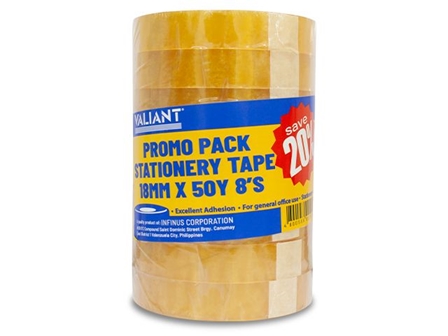 Valiant Stationery Celo Tape Yel 18mmx50y 8s