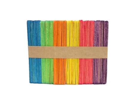 Joy Popsicle Sticks 50s Colored