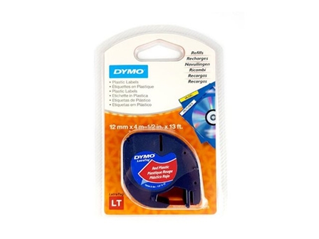 Dymo LetraTag Tape 91203 Plas Red