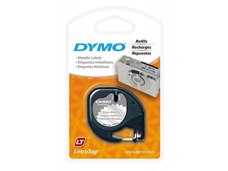 Dymo LetraTag Tape 91208 MetSilver