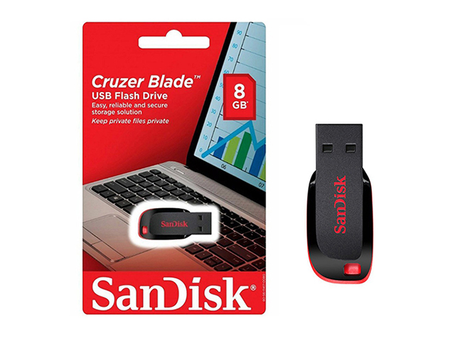 yderligere klaver historie Sandisk Cruzer Blade USB Flash Drive 2.0 8GB | Office Warehouse, Inc.