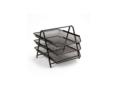 Office Warehouse Letter Tray Mesh 3L SHS19029 Black