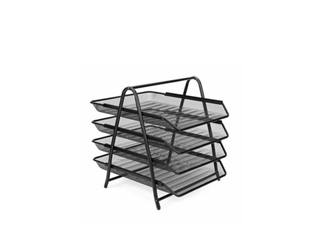 Office Warehouse Letter Tray 4L SHS19030 Black