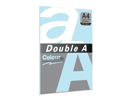 Double A Colour Paper 80gsm Blue A4 25s
