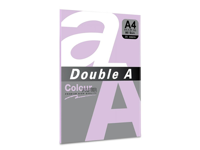 Double A Colour Paper 80gsm Lavender A4 25s