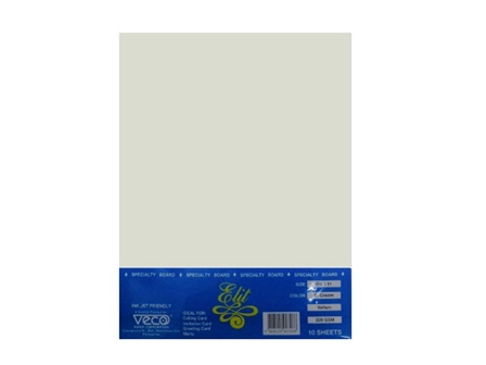 Veco Vellum Board Paper PCream 220gsm Letter 10s