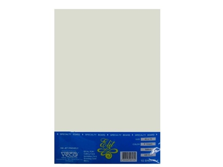 Veco Vellum Board Paper PCream 220gsm Legal 10s
