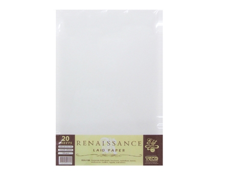Veco Renaissance Laid Paper Cream 100gsm LGL 20s