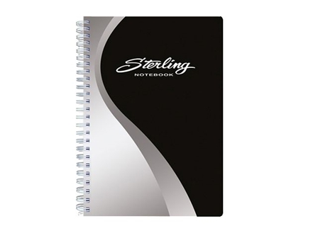 Sterling Spiral Notebook 6x8