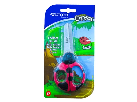 Westcott Critters Scissors For Kids Blunt Tip LadyBug 5
