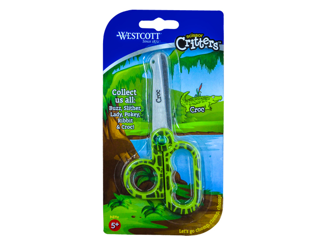 Westcott Critters Scissors For Kids Blunt Tip Crocodile 5