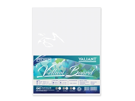 Valiant Premium Vellum Board Paper 180gsm Letter 10s ^^