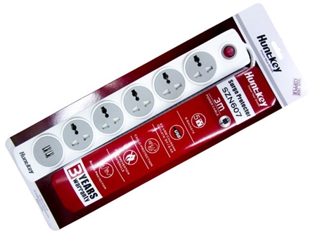 HuntKey SZN607 Power Strip 6 Outlets