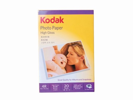Kodak Photo Paper 4R 230gsm 20s