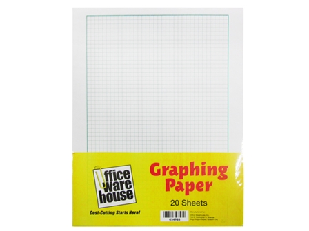 Office Warehouse Graphing Paper Letter 20s