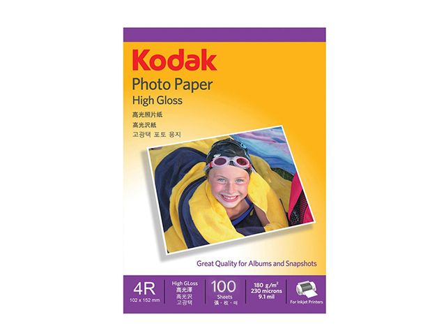 Kodak Photo Paper 4R 180gsm 100s